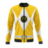 Hooktab Yellow Ranger Mighty Morphin Power Rangers Men's Casual Bomber Jacket