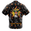 Praise The Sun Pattern Dark Souls Men's Short Sleeve Button Up Hawaiian Shirt