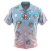 Chopper Pattern One Piece Men's Short Sleeve Button Up Hawaiian Shirt