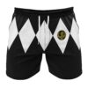 Hooktab Black Ranger Mighty Morphin Power Rangers Anime Mens Shorts Running Shorts Workout Gym Shorts