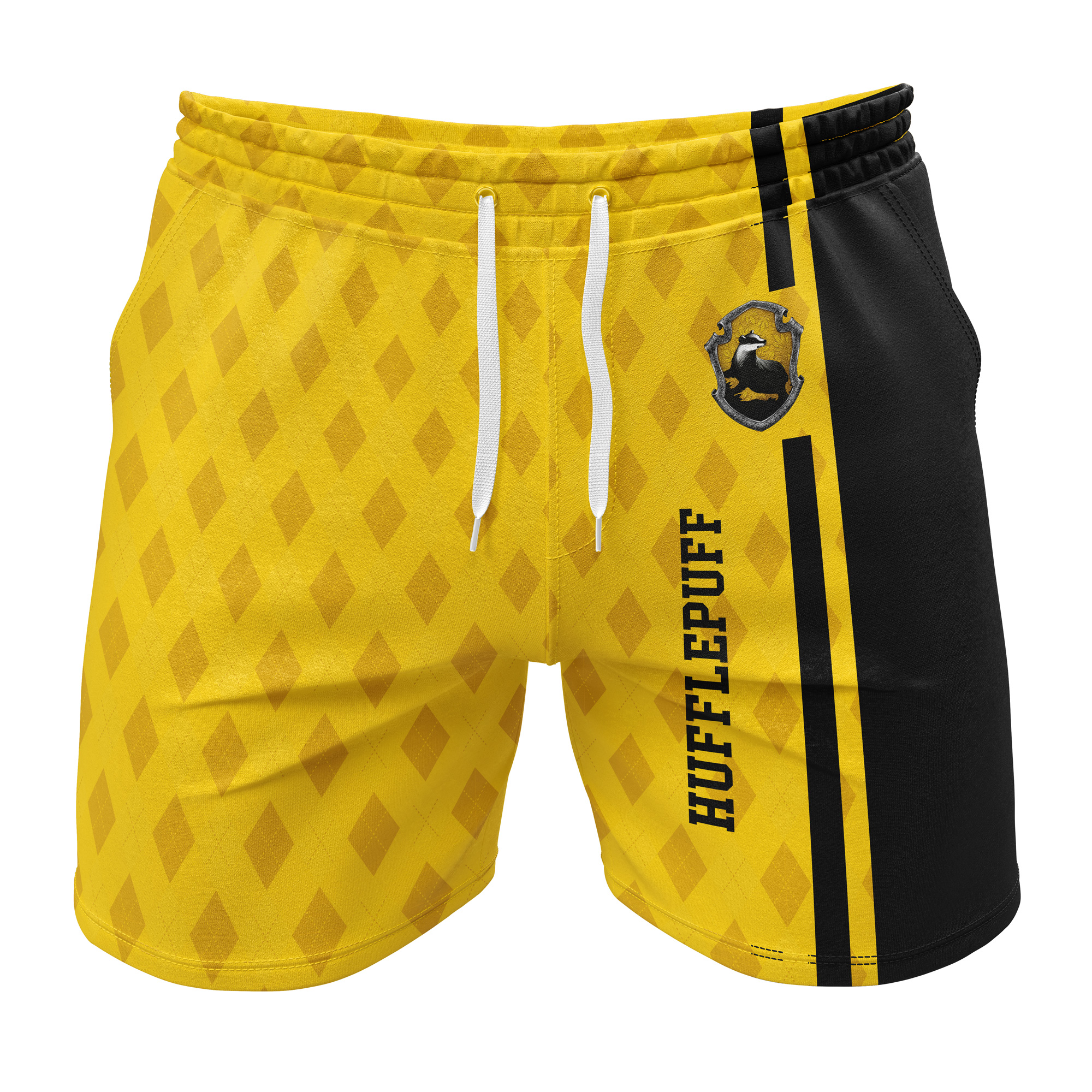 Hooktab Huffelpuff Harry Potter Anime Mens Shorts Running Shorts Workout Gym Shorts