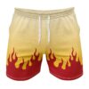 Hooktab Kyojuro Rengoku V2 Demon Slayer Anime Mens Shorts Running Shorts Workout Gym Shorts