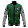 Hooktab 3D Printed Hogwarts Legacy Slytherin Harry Potter Unisex Varsity Jacket