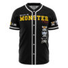 Hooktab 3D Printed Monster Trio One Piece Men's Short Sleeve Anime Baseball Jersey