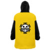 Hooktab 3D Printed Trafalgar Law One Piece Unisex Snug Oversized Blanket Hoodie