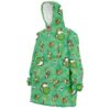 Hooktab 3D Printed Yoshi Pattern Super Mario Nintendo Unisex Snug Oversized Blanket Hoodie