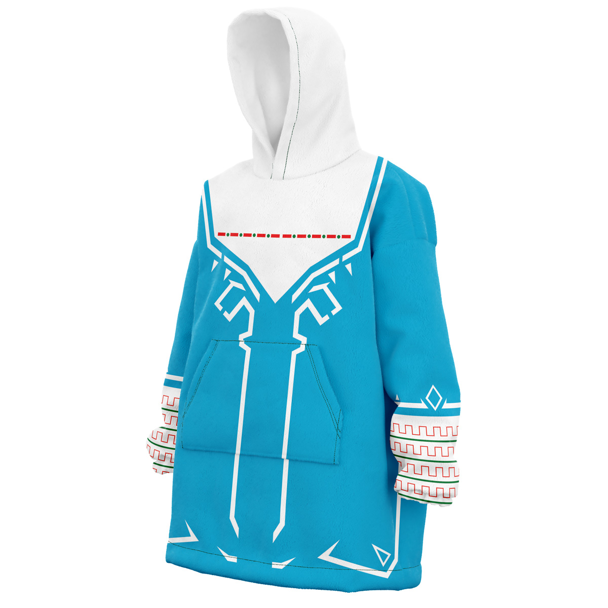 Hooktab 3D Printed Breath of the Wild Legend of Zelda Unisex Snug Oversized Blanket Hoodie