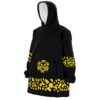 Hooktab 3D Printed Black Trafalgar D. Water Law Punk Hazard One Piece Unisex Snug Oversized Blanket Hoodie