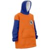 Hooktab 3D Printed Goku Dragon Ball Z Unisex Snug Oversized Blanket Hoodie