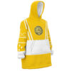 Hooktab 3D Printed Yellow Ranger Ninjetti Power Rangers Unisex Snug Oversized Blanket Hoodie