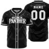 Hooktab 3D Printed Personalized Black Panther Marvel Men's Short Sleeve Anime Baseball Jersey