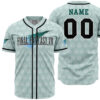 Hooktab 3D Printed Personalized Cloud Strife Final Fantasy 7 Men's Short Sleeve Anime Baseball Jersey