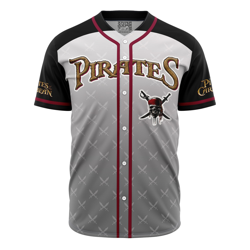 Hooktab 3D Printed Sparrow Pirates of the Caribbean V1 Disney Men's Short Sleeve Anime Baseball Jersey