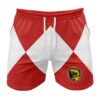 Hooktab Red Ranger Power Coin Power Rangers Anime Mens Shorts Running Shorts Workout Gym Shorts