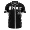 Hooktab 3D Printed Spirit Detectives Ghost Fighter Men's Short Sleeve Anime Baseball Jersey