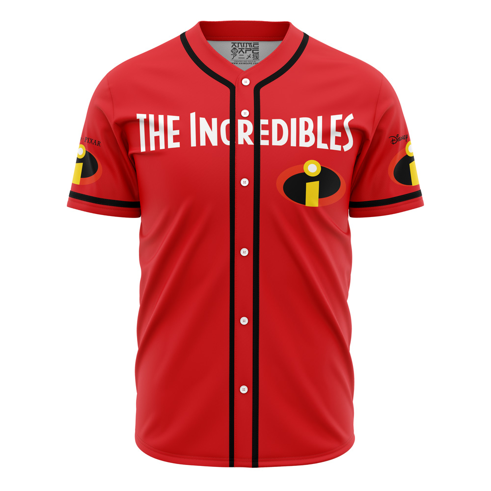 Hooktab 3D Printed Dash The Incredibles V2 Disney Men's Short Sleeve Anime Baseball Jersey