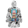 Hooktab 3D Printed Tony Chopper Manga Panels One Piece Unisex Snug Oversized Blanket Hoodie