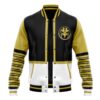 Hooktab 3D Printed White Ranger Mighty Morphin Power Rangers Unisex Varsity Jacket