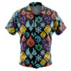 Elemental Visions Genshin Impact Men's Short Sleeve Button Up Hawaiian Shirt