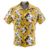 Gatomon Digimon Men's Short Sleeve Button Up Hawaiian Shirt