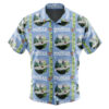 Nausicaa of the Valley of the Wind Studio Ghibli Men's Short Sleeve Button Up Hawaiian Shirt