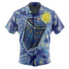 Tardis Starry Night Doctor Who Men's Short Sleeve Button Up Hawaiian Shirt