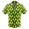 Tri Force The Legend of Zelda Men's Short Sleeve Button Up Hawaiian Shirt