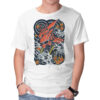 Red Mecha Ink Anime T-shirt