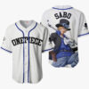 Sabo Anime One Piece Otaku Cosplay Shirt Anime Baseball Jersey