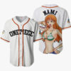 Nami Anime One Piece Otaku Cosplay Shirt Anime Baseball Jersey