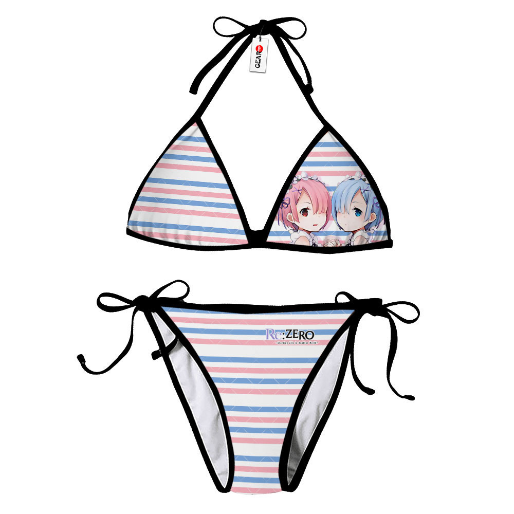 Ram and Rem Bikini Re:Zero Bikini Anime Bikini Swimsuit