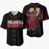 Edward Elric Anime Fullmetal Alchemist Otaku Cosplay Shirt Anime Baseball Jersey