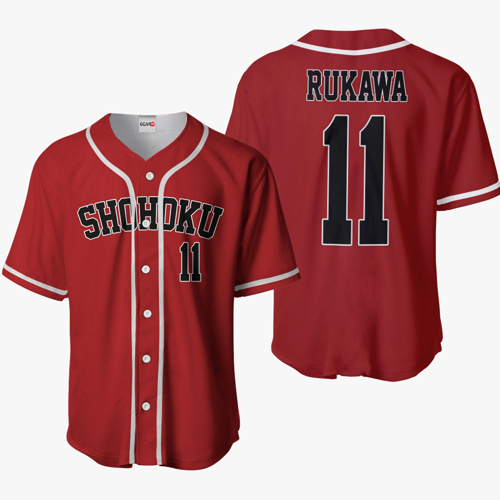 Rukawa Kaede Anime Slam Dunk Otaku Cosplay Shirt Anime Baseball Jersey