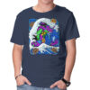 The Great Wave Of Mecha 01 Anime T-shirt