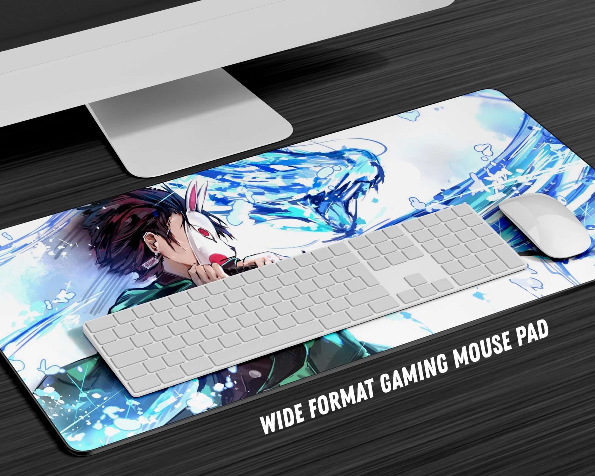 Demon Slayer Tanjiro Water Breathing Style Gaming Anime Mouse Pad