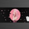 Zero Two Hot Pink Gaming Anime Mouse Pad