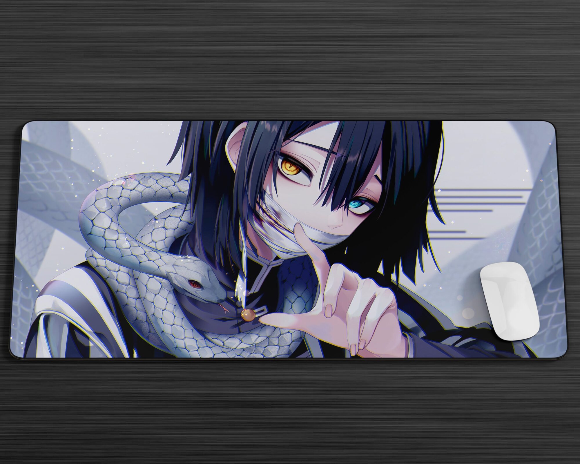 Demon Slayer Obanai Iguro Serpent Hashira Gaming Anime Mouse Pad