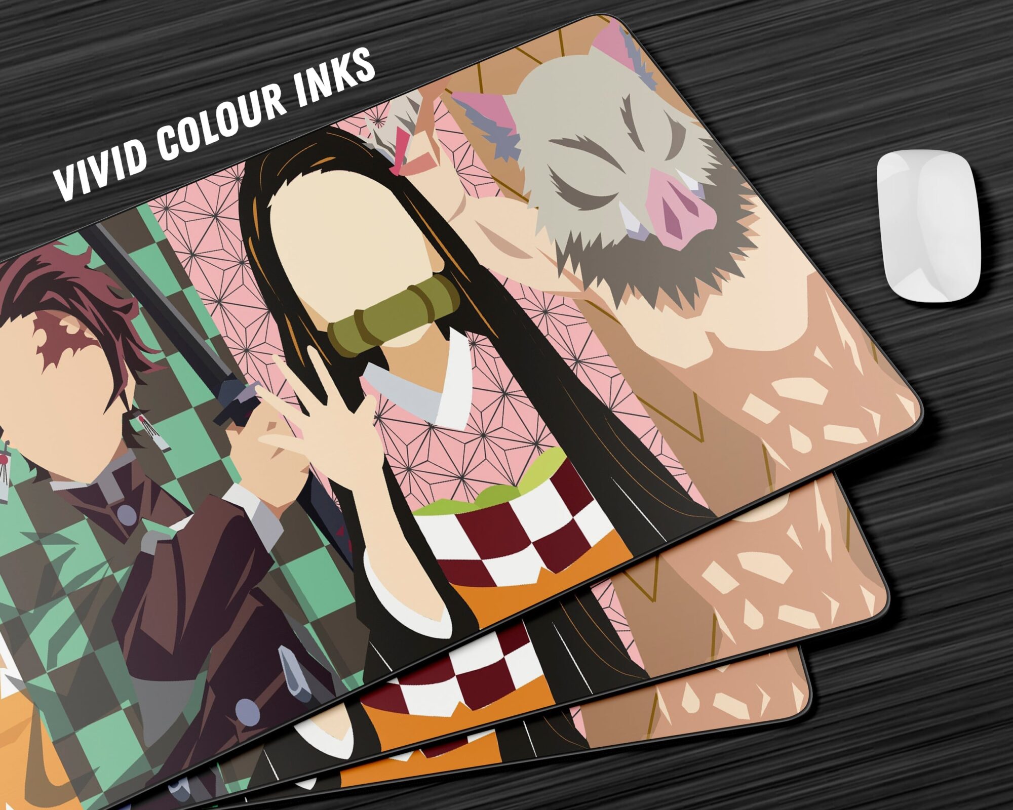 Demon Slayer Minimalist Gang Gaming Anime Mouse Pad