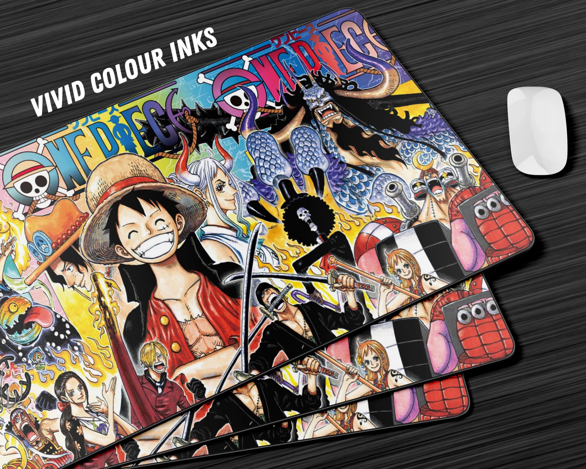 One Piece Gang Manga Collage Gaming Anime Mouse Pad