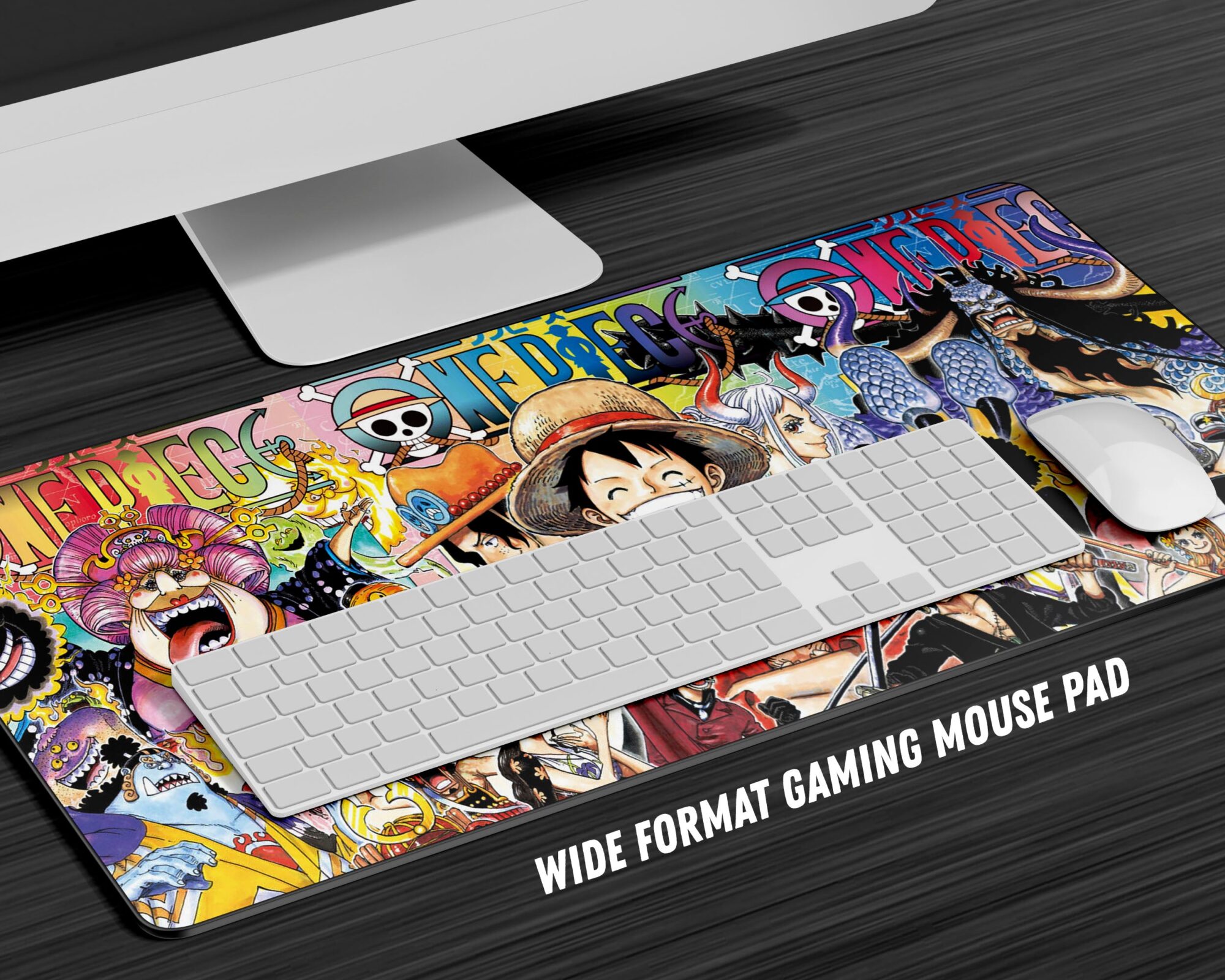 One Piece Gang Manga Collage Gaming Anime Mouse Pad