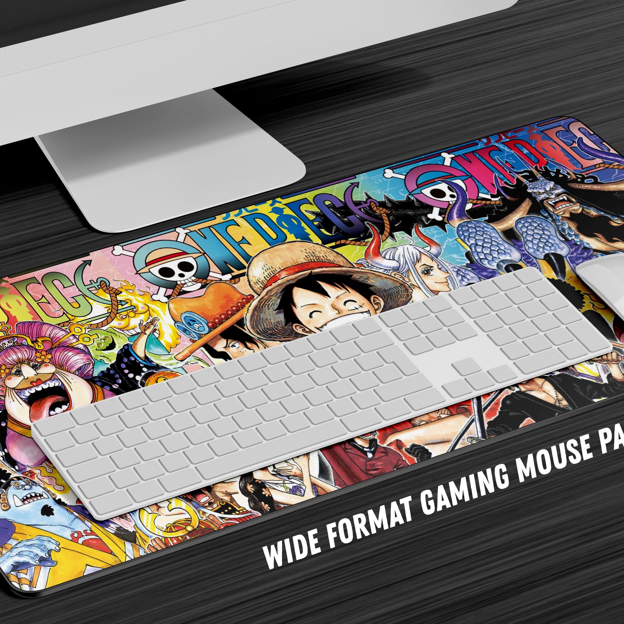 One Piece Gang Manga Collage Gaming Anime Mouse Pad