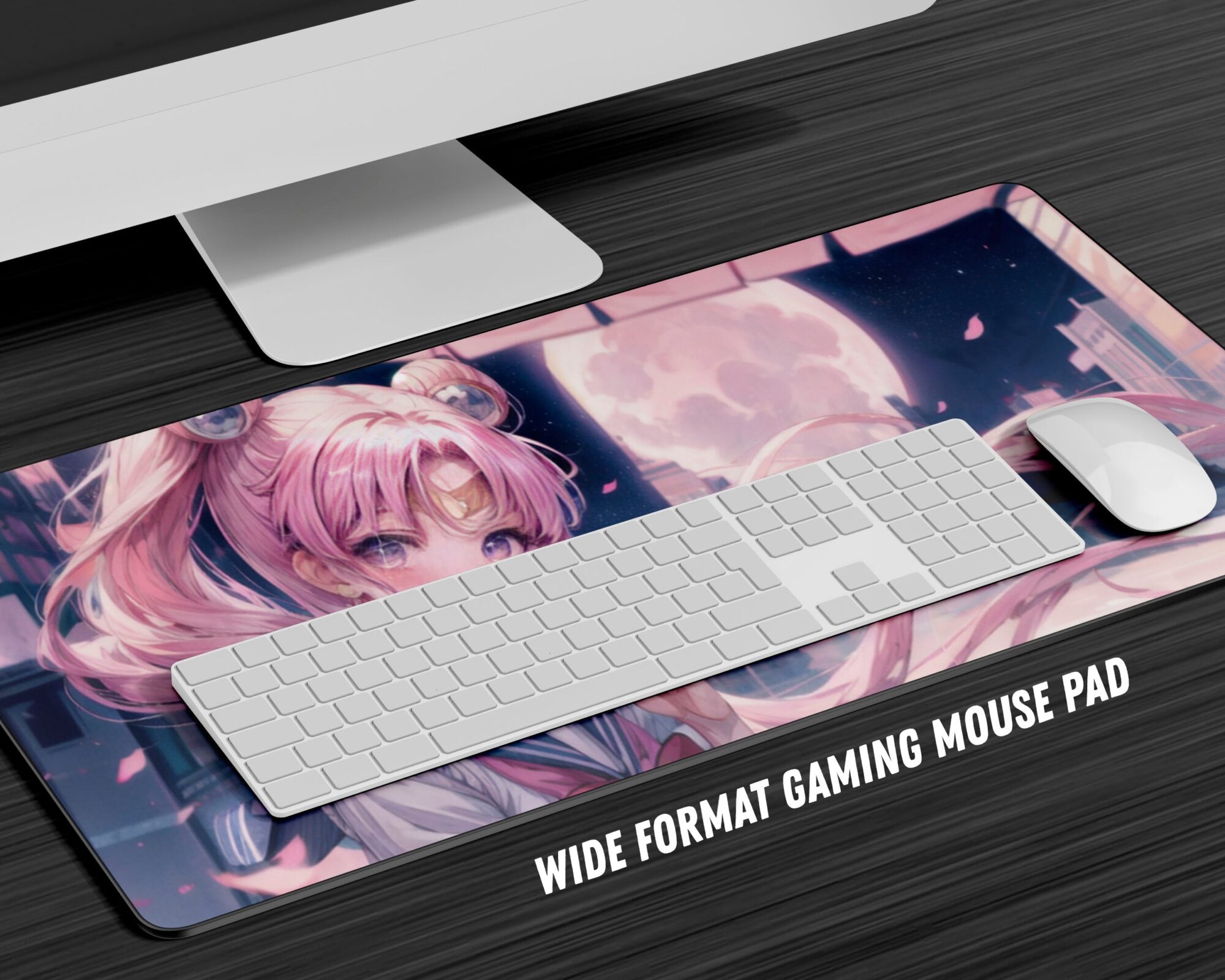 Sailor Moon Lofi City Gaming Anime Mouse Pad