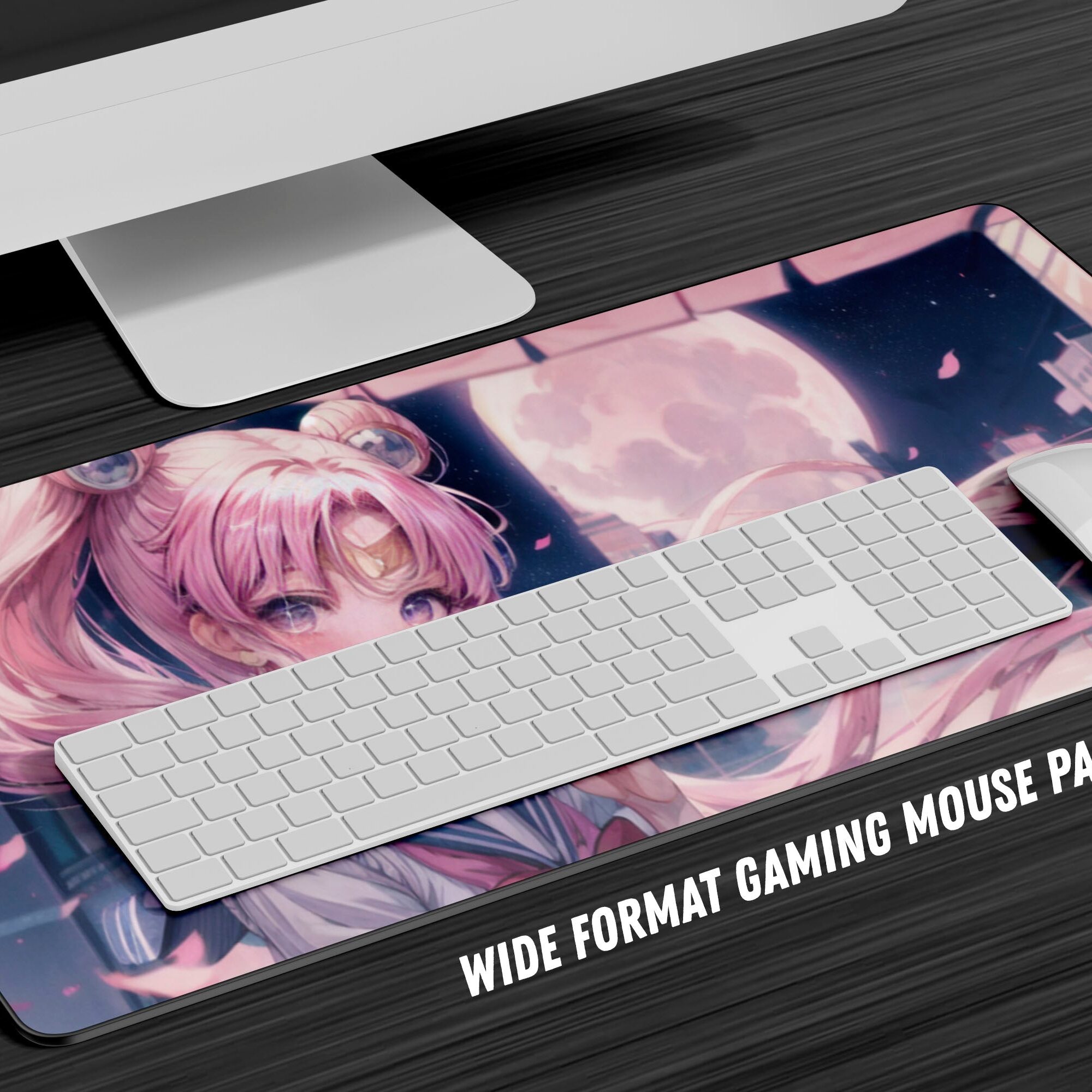 Sailor Moon Lofi City Gaming Anime Mouse Pad