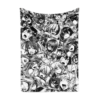 Ahegao Manga Collage Blanket Anime Blanket