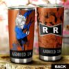 Android 18 Stainless Steel Anime Tumbler Cup Custom Dragon Ball Anime Manga Color Style