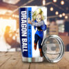 Android 18 Stainless Steel Anime Tumbler Cup Custom Dragon Ball For Anime Fans