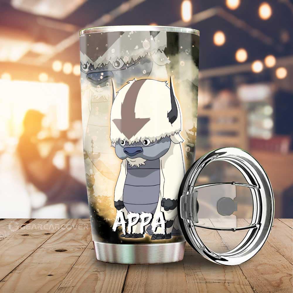 Appa Stainless Steel Anime Tumbler Cup Custom Avatar The Last Airbender Anime