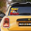 Baby On Board Vegeta Car Sticker Custom Dragon Ball Anime Car Accessories