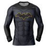 Hooktab Batman DC Comics Long Sleeve Rash Guard Compression Cosplay Anime Gym Shirt