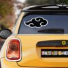 Black Akatsuki Cloud Car Sticker Custom Anime Car Accessories